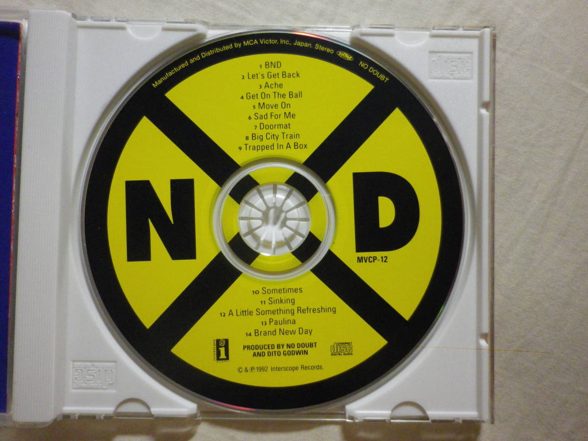 『No Doubt/No Doubt(1992)』(1992年発売,MVCP-12,1st,廃盤,国内盤帯付,歌詞対訳付,Trapped In A Box,Gwen Stefani,Ska,Punk,Mixture)_画像3