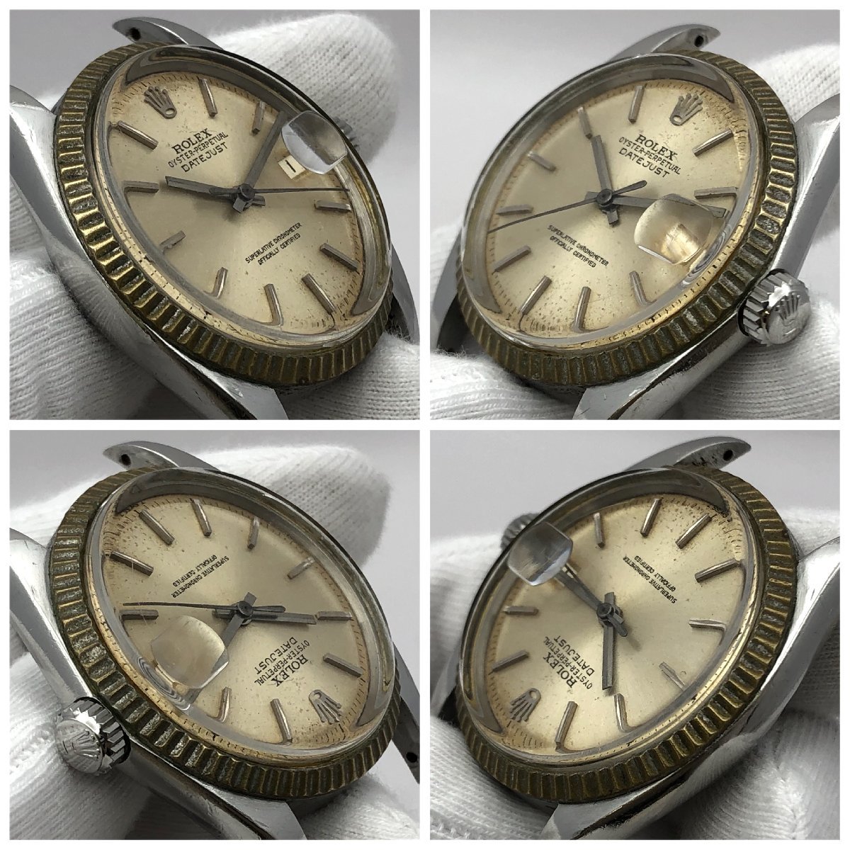 1円～/ROLEX/ロレックス/DATEJUST/デイトジャスト/OYSTER PERPETUAL/Ref.1601/15番台/Cal.1560/自動巻/メンズ腕時計/稼動品/ジャンク/T083_画像6