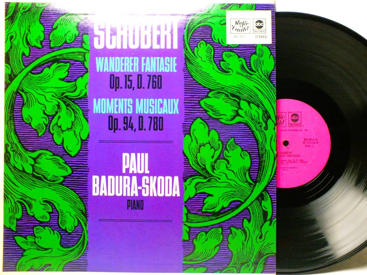 LP MS 851 【ピアノ】パウル・バドゥラ＝スコダ　シューベルト　さすらい人幻想曲　楽興の時 【8商品以上同梱で送料無料】_画像1