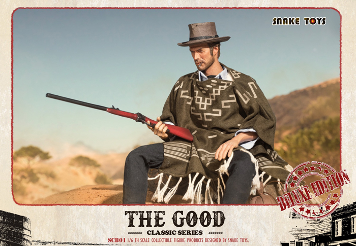SCB01 荒野の用心棒 名無しの男 風1/6スケールフィギュア SNAKE TOYS 1/6 Classic Series The Good Deluxe Edition WEST COWBOYの画像8