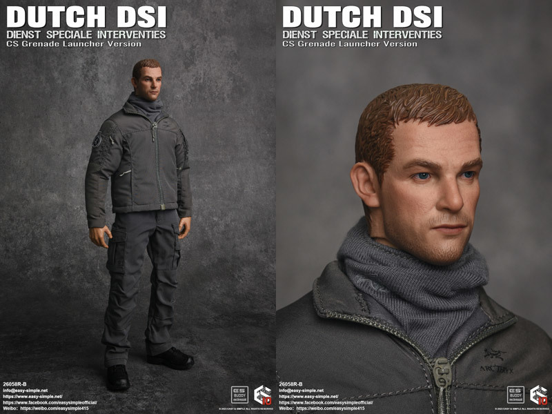 EASY&SIMPLE 26058RB オランダ警察対テロ特殊部隊 グレネードランチャーVer. 1/6スケールフィギュア Dutch Dienst Speciale Interventies_画像6