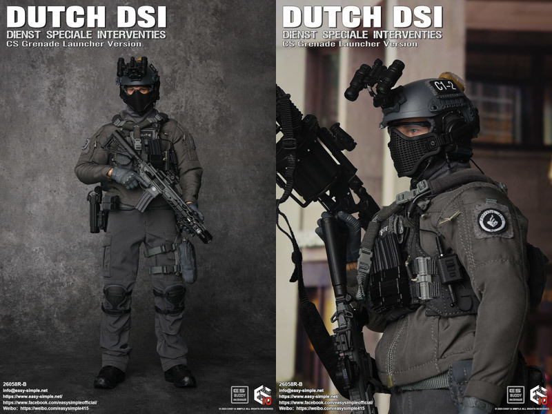 EASY&SIMPLE 26058RB オランダ警察対テロ特殊部隊 グレネードランチャーVer. 1/6スケールフィギュア Dutch Dienst Speciale Interventies_画像2