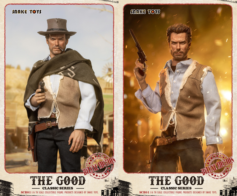 SCB01 荒野の用心棒 名無しの男 風1/6スケールフィギュア SNAKE TOYS 1/6 Classic Series The Good Deluxe Edition WEST COWBOY_画像3