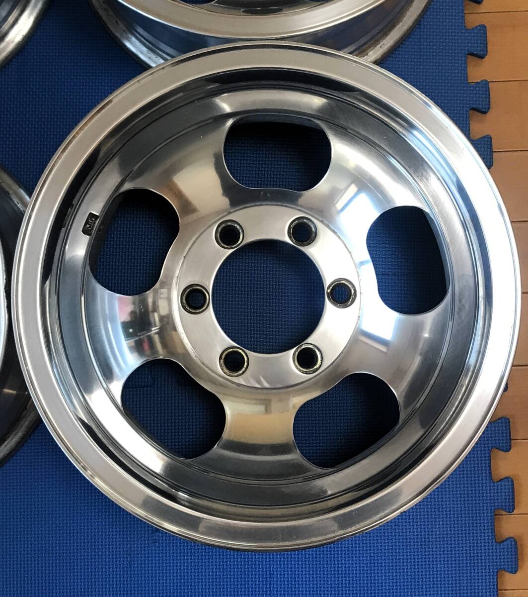 深リム 15×8.5 139.7/6h ランクル プラド サファリ ハイラックス カスタム グッドリッチ ダットサン ミッキートンプソン 旧車 y230203_画像5