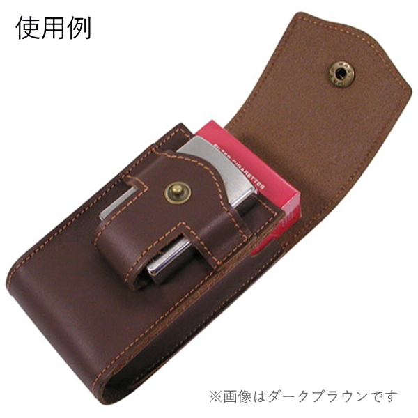  simple lighter storage Space attaching leather cigarettes case domestic production casual . light brown 85mm for cigarette case leather made cigarettes case 