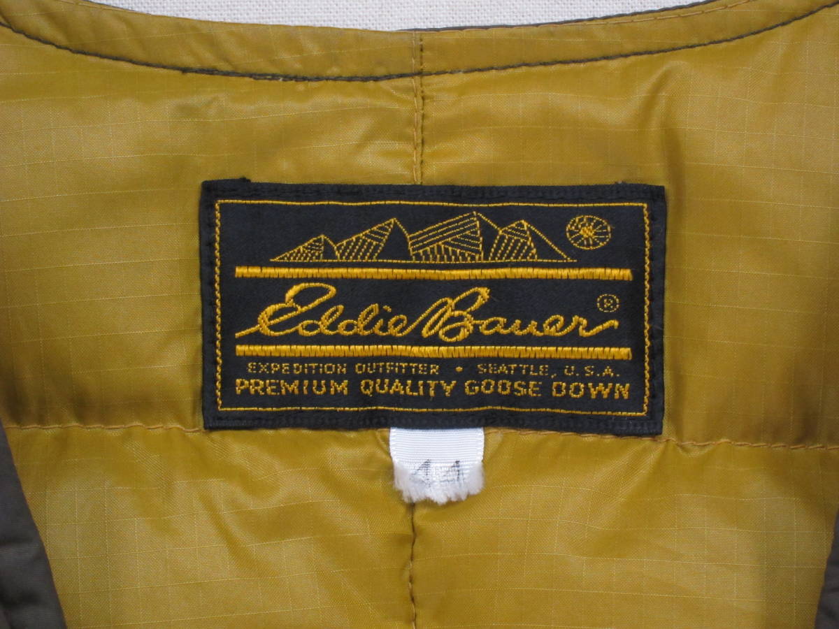 エディーバウアー EDDIE BAUER 黒タグ ダウンベスト 44 L ビンテージ Vintage 60s 70s 80s _画像3