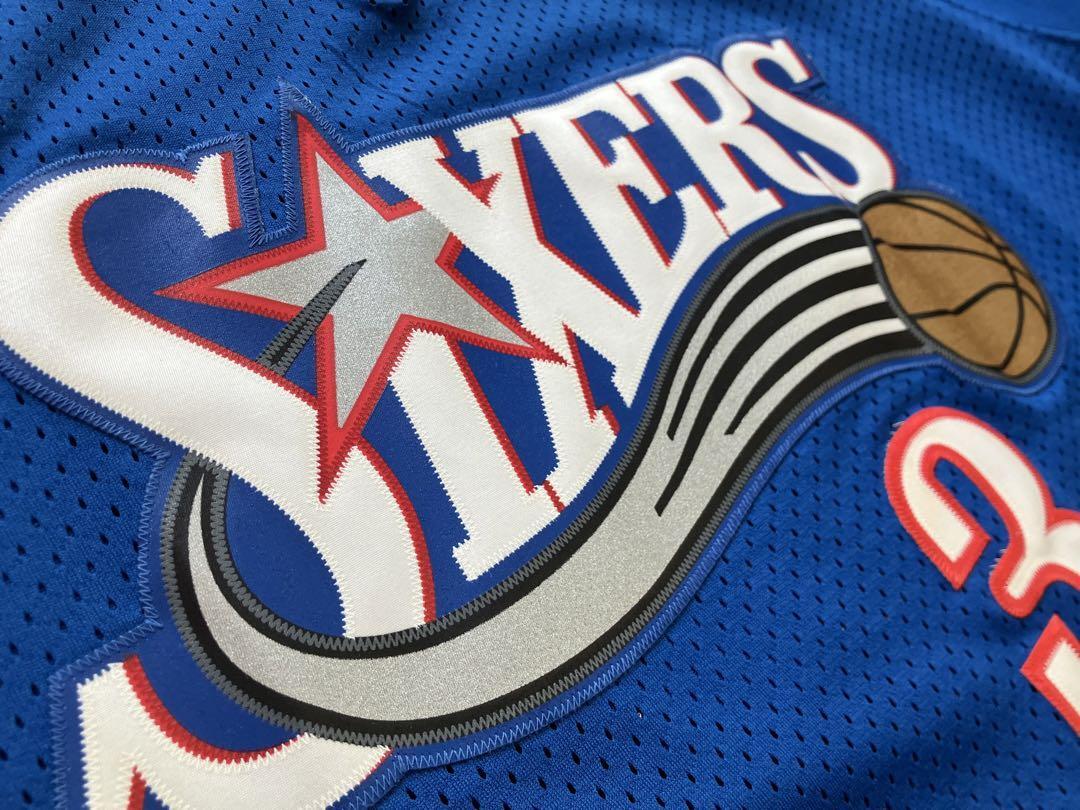 ★美品 NBA 76ers アレン・アイバーソン IVERSON #3 セブンティ・シクサーズ NIKE製 ユニフォーム ナイキ シャツ ジャージ 刺繍　L_画像5