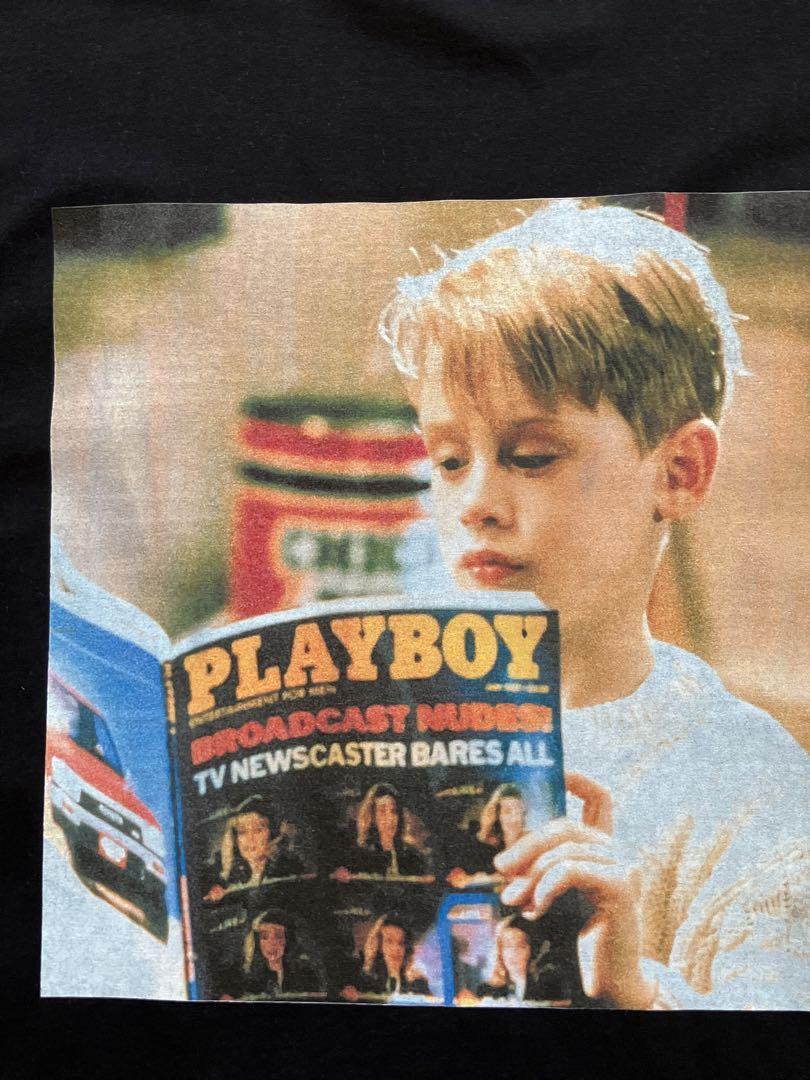 【未使用品】 ホームアローン Tシャツ　ケビン Home Alone　マコーレー・カルキン　映画　90's ムービー　ハリウッド ブラック　L 黒_画像2