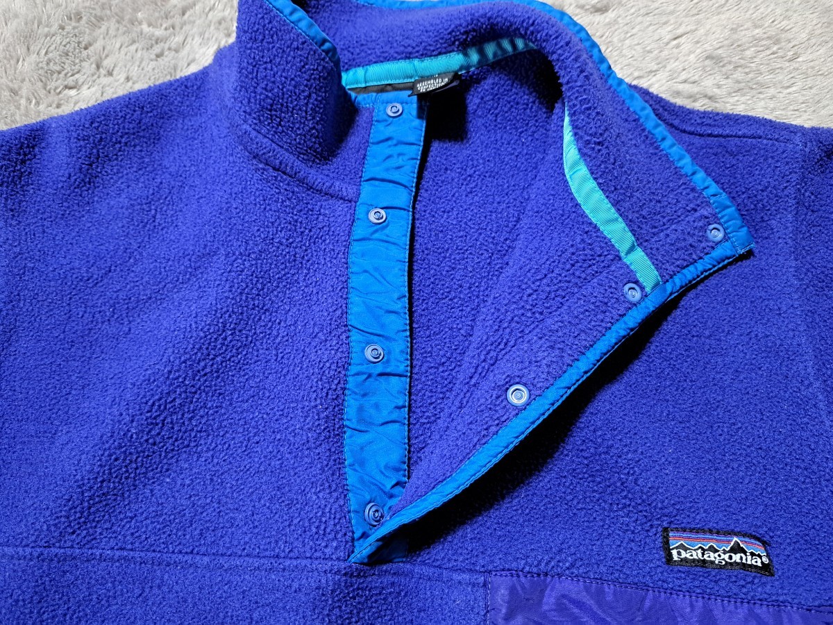 patagonia パタゴニア シンチラ スナップT フリース プルオーバー ジャケット ジャマイカ製 ブルー ヴィンテージ 80 90年代 レジスター_画像2