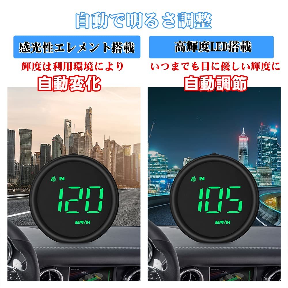 ニコマク NikoMaku ヘッドアップディスプレイ タコメーター G1 GPSモード HUD 車載スピードメーター 日本語説明書_画像4