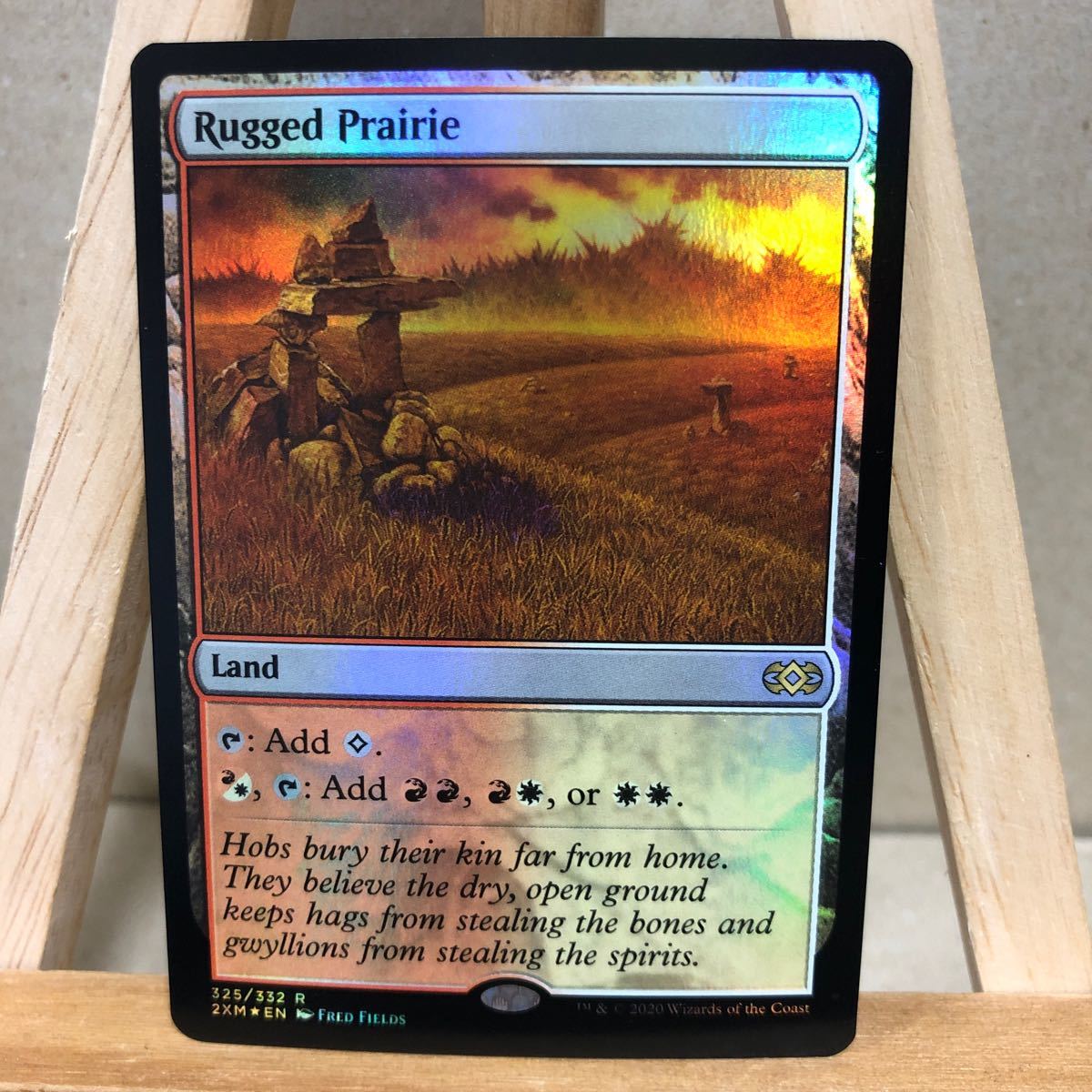 MTG Foil《岩だらけの大草原/Rugged Prairie》[2XM] 土地R 英語版 ダブルマスターズ_画像1