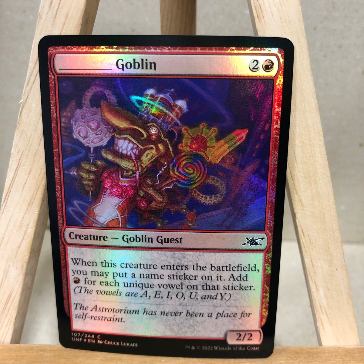 MTG Foil 《________ Goblin》[UNF-GF] 赤C 英語版 Unfinity_画像1