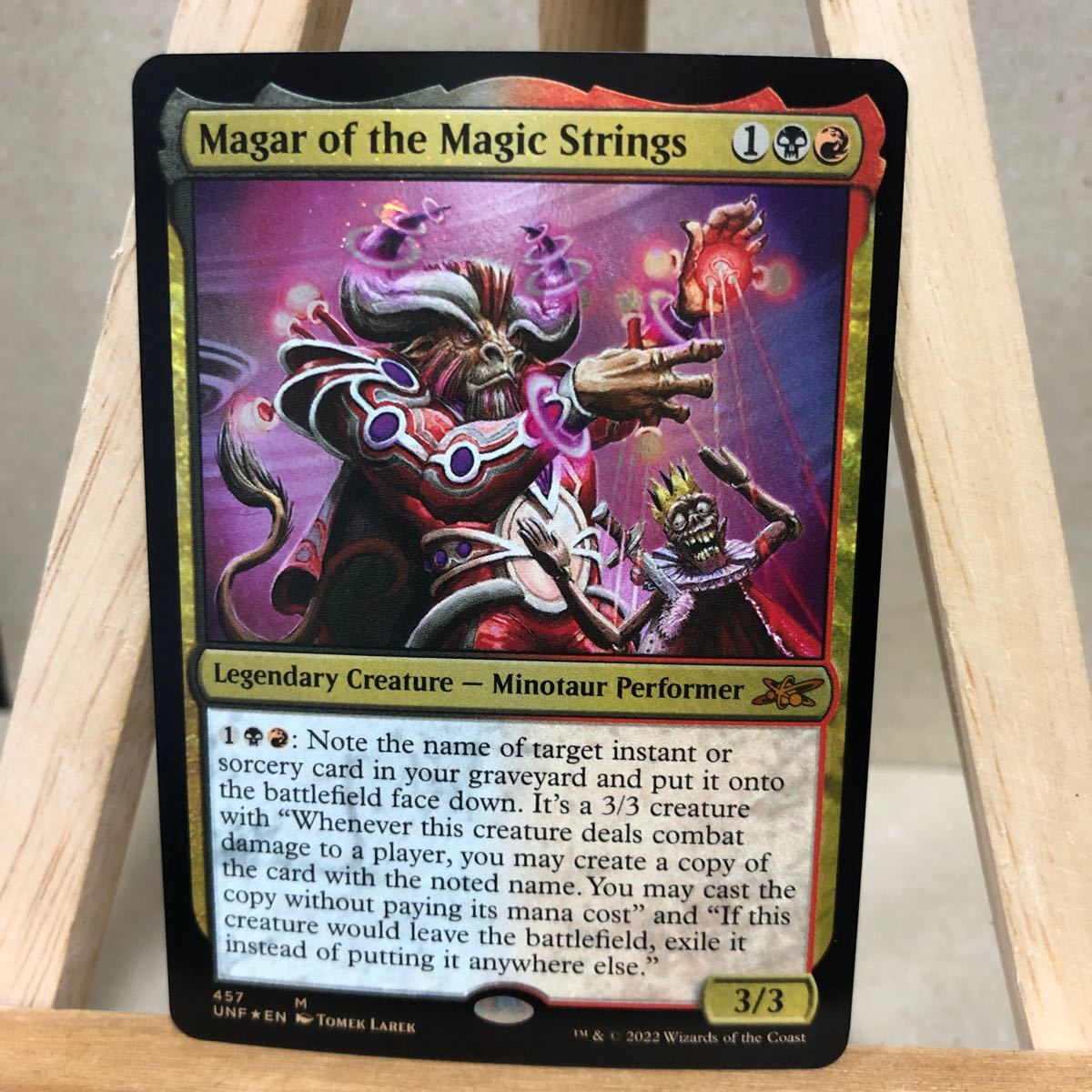 MTG【ギャラクシー・Foil】(457)《Magar of the Magic Strings》[UNF-GF] 金R 英語版 Unfinity_画像1