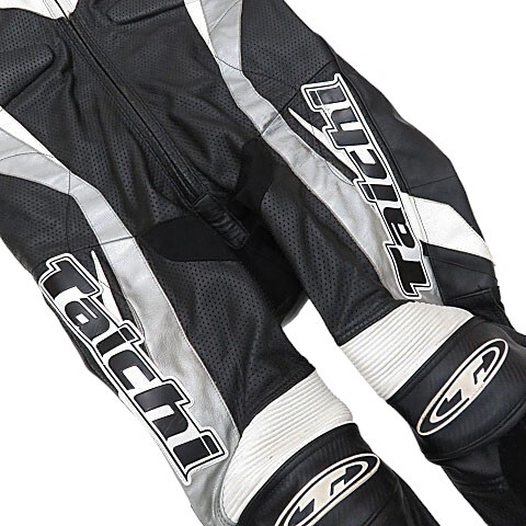 【大きいサイズ】RS TAICHI アールエスタイチ レーシングスーツ 革ツナギ ブラック系 サイズ52 バイク オートバイ [M4649]_画像5