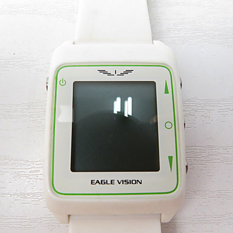 【格安】1,000円～ EAGLE VISION イーグルビジョン watch 3 EV-616 GPSナビ ゴルフ 朝日ゴルフ ホワイト系 通電のみ確認 [M4534]_画像4