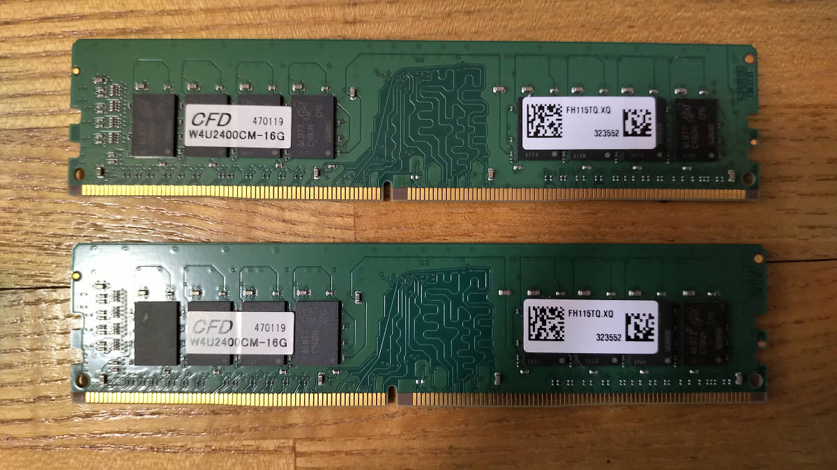 DDR4 メモリ 16GB 2枚 合計32GB CFD W4U2400CM-16G_画像2