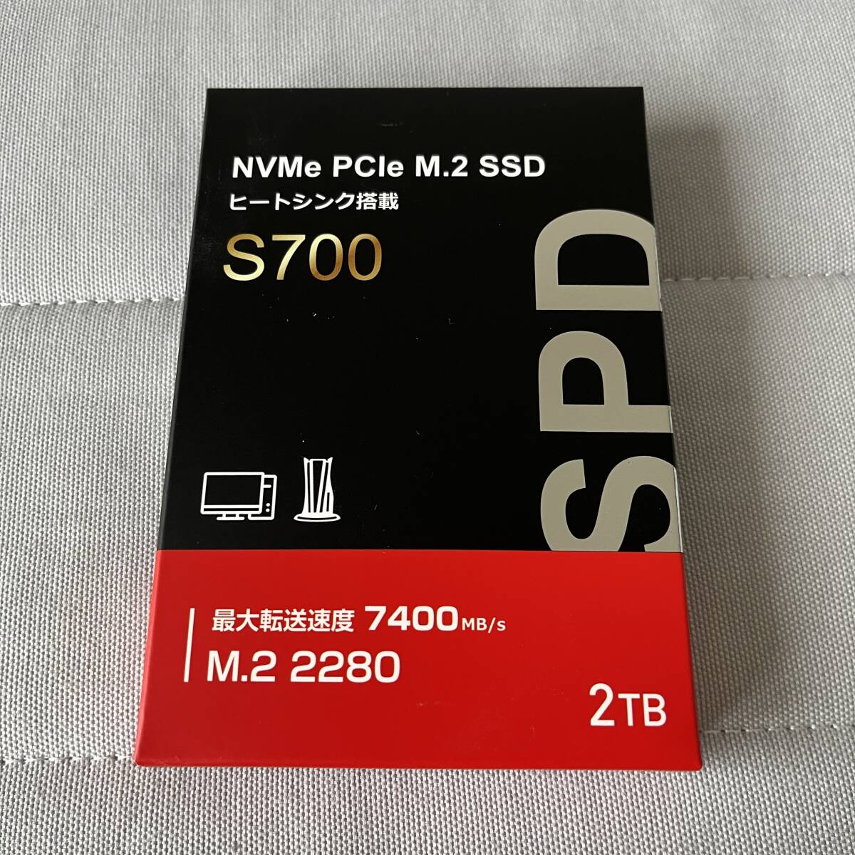 SPD SSD 2TB PCIe Gen4 2280 M.2 NVMe PS5対応 ヒートシンク搭載 SSDS700-2TDHSP01_画像3