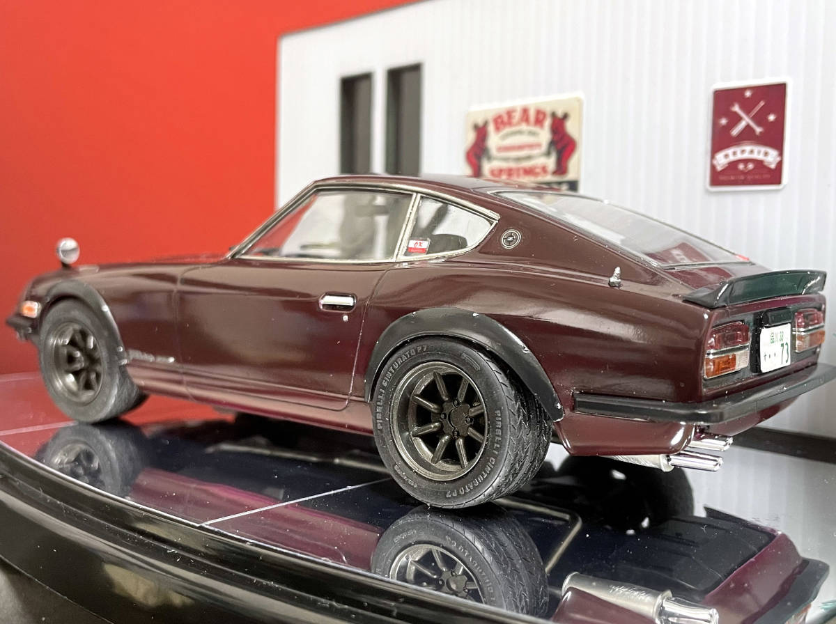 昭和の名車 1/24 NISSAN フェアレディ240ZG　自作完成品 ケース付_画像5