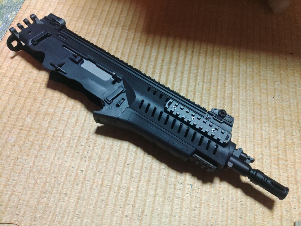 S&T ARX160CQB ブラック アッパーレシーバー ガラス繊維強化ナイロン樹脂 バレルassy 可変ホップ _画像1