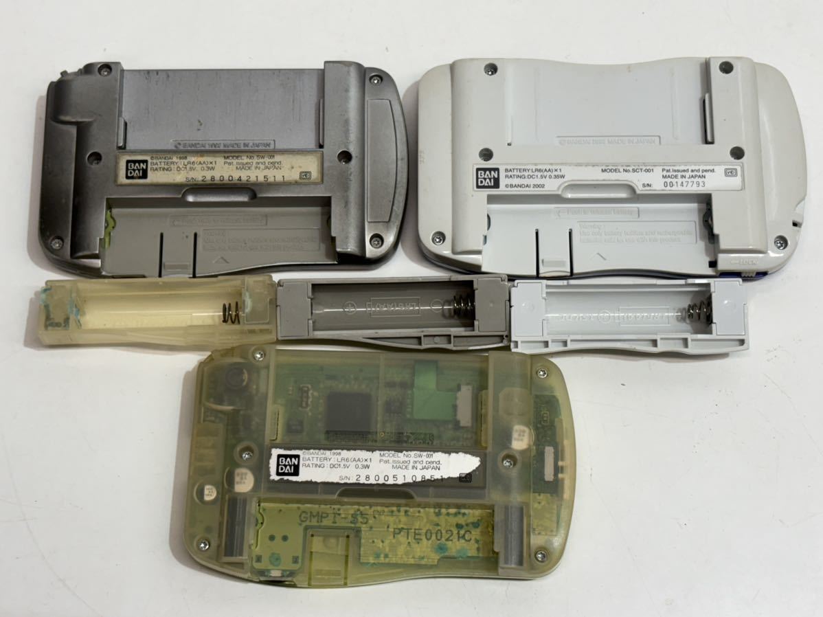 ワンダースワン カラー 本体 5個 ソフト 4個 バンダイ WS WonderSwan Color BANDAI ボカン伝説 テラーズ リング ジャンク扱_画像3