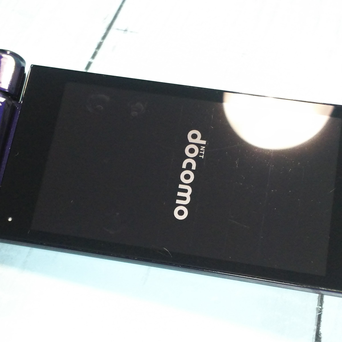 docomo AQUOS SH-01J ブルーブラック ネイビー ケータイ SHARP 本体 白ロム SIMロック解除済み SIMフリー 496621_画像5