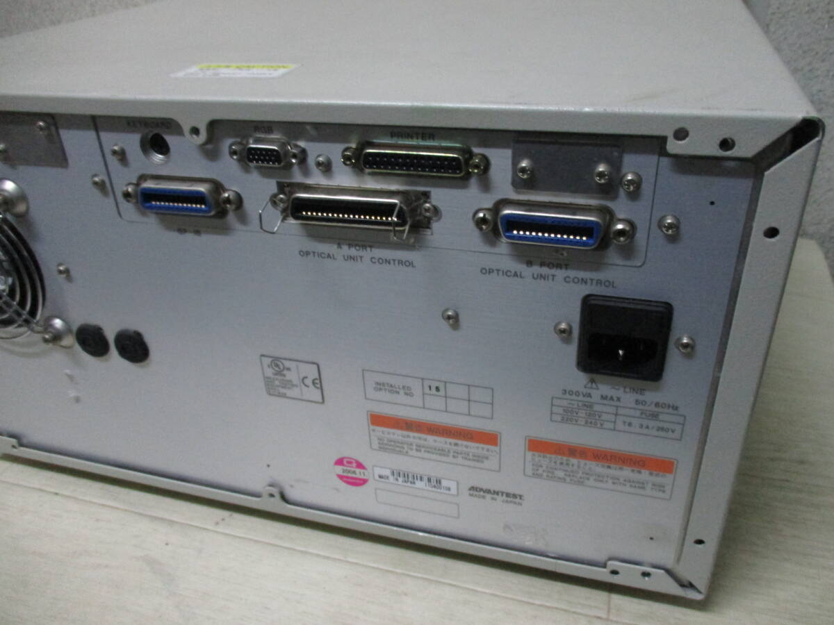 ADVANTEST/アドバンテスト Q7760 OPTICAL NETWORK ANALYZER ジャンク_画像6