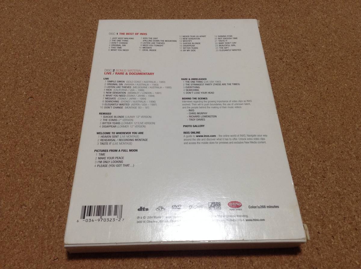 2DVD/ INXS / I'M ONLY LOOKING THE BEST OF_画像3