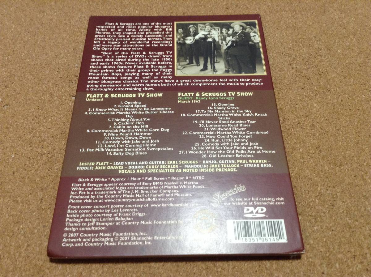 DVD/ FLATT ＆ SCRUGGS/TV Show Vol.4　レスター・フラット、アール・スクラッグス _画像3