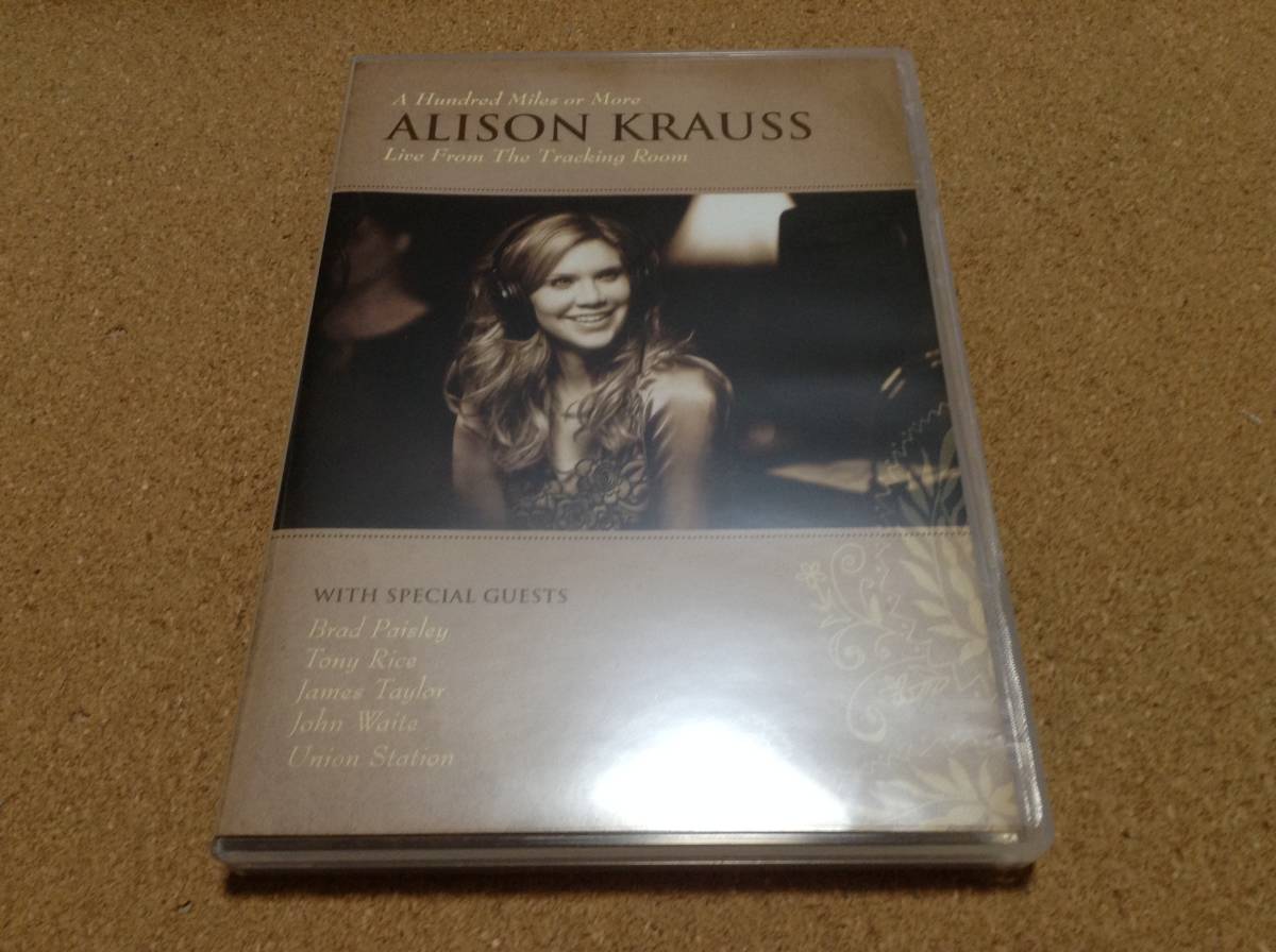 DVD/ アリソン・クラウス ALISON KRAUSS / A HUNDRED MILES OR MORE LIVE FROM THE TRACKING ROOM_画像1