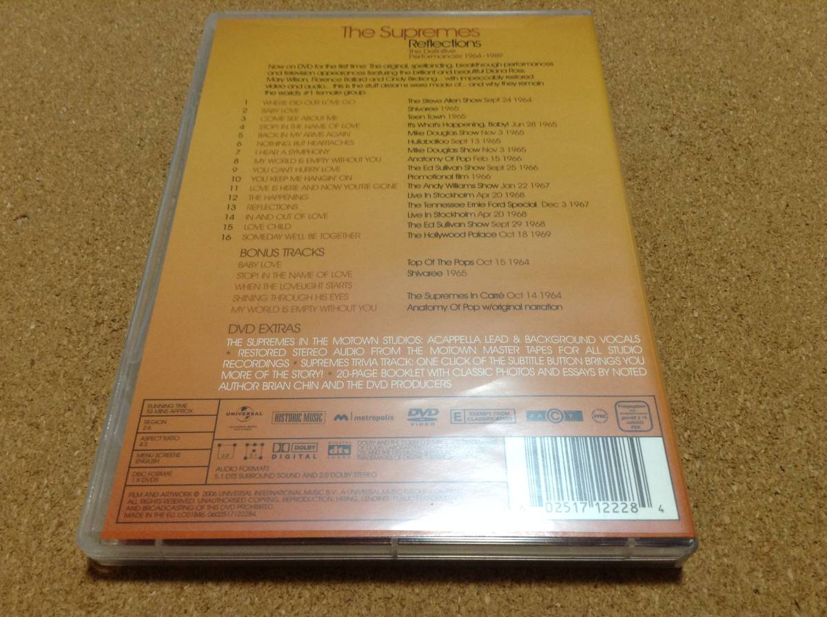 DVD/ THE SUPREMES シュープリームス / REFLECTIONS _画像3