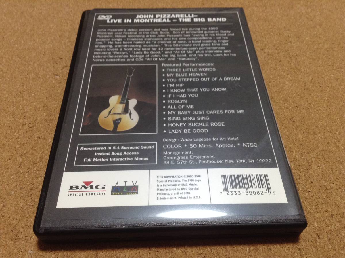 DVD/ ジョン・ピザレリ John Pizzarelli / Live in Montreal The Big band _画像3
