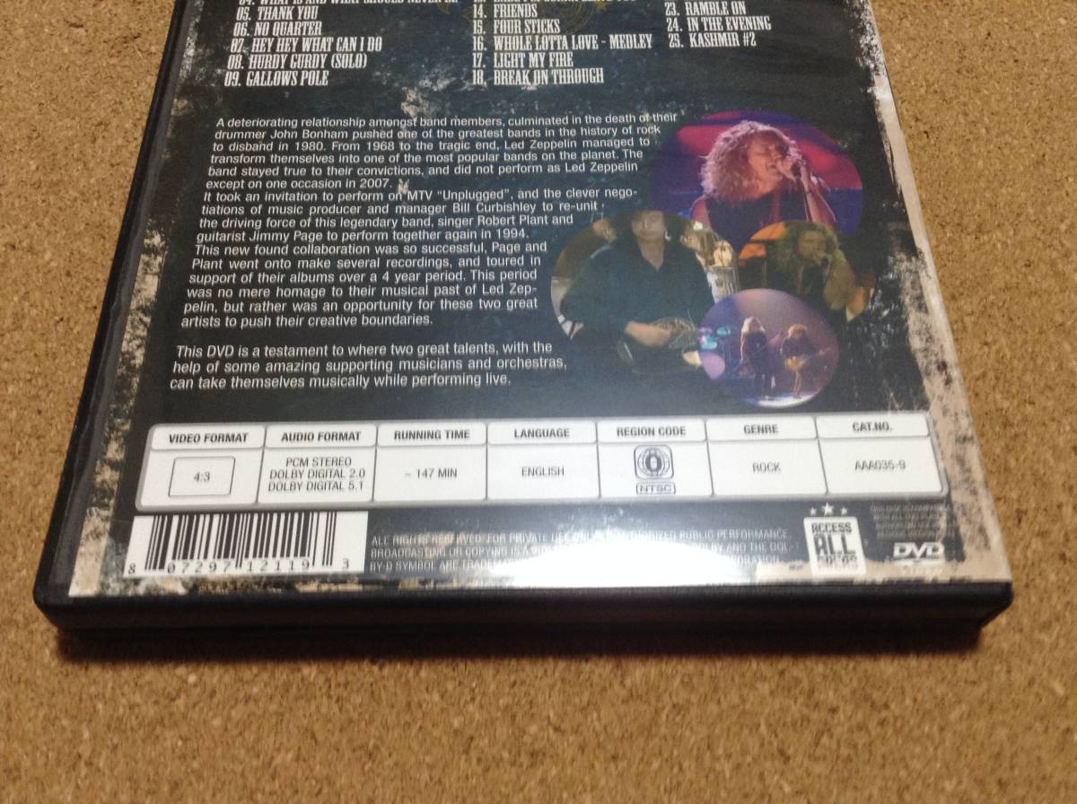 DVD/ JIMMY PAGE & ROBERT PLANTjimi-*peiji Robert * plan to/ Travellers of Time & Space