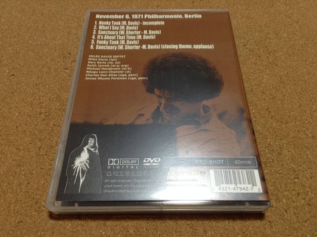 DVD/ Miles Davis / Berlin Sympathy 1971 November Philharmonie の画像3