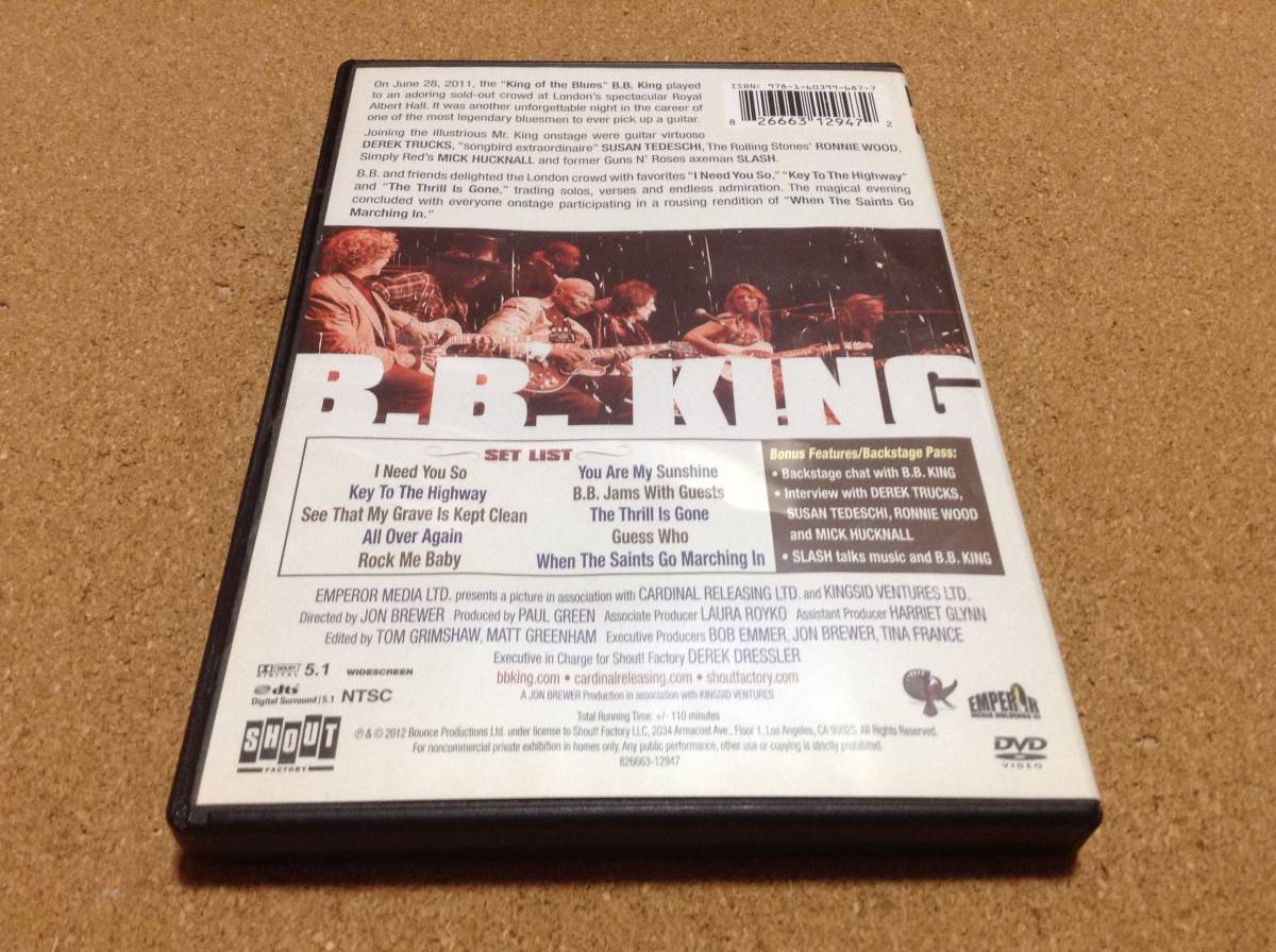 DVD/ B.B.KING / LIVE AT THE ROYAL ALBERT HALL 2011 の画像3