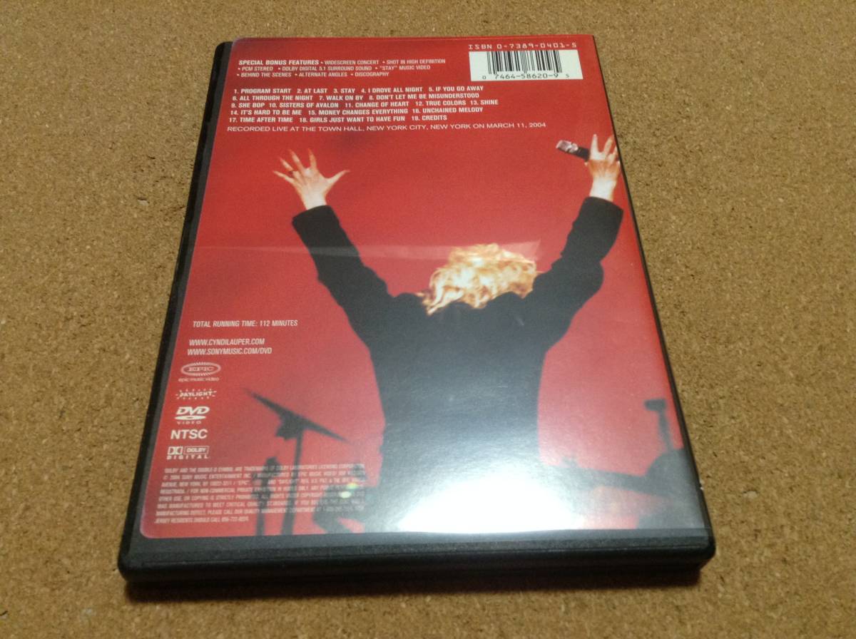 DVD/sinti* low pa-Cyndi Lauper - Live At Last