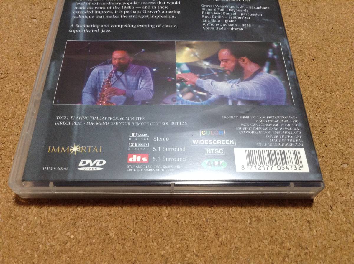 DVD/ Grover Washington Jr. グローバー・ワシントン / LIVE FROM PHILADELPHIA _画像2