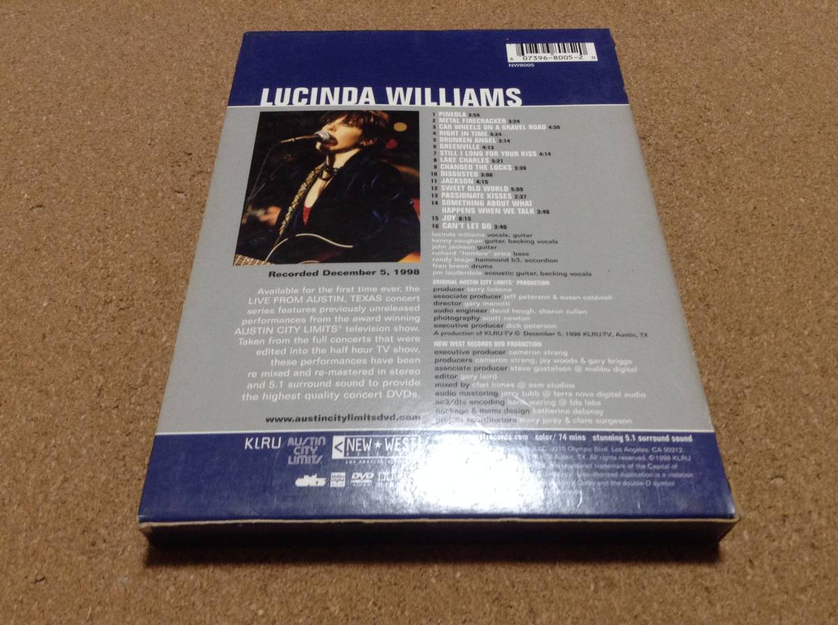 DVD/ LUCINDA WILLIAMS / LIVE FROM AUSTIN TX の画像3