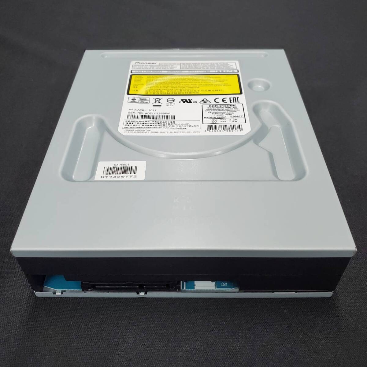 パイオニア　ブルーレイドライブ　2021年4月製造　Blu-ray　DVD　Pioneer　デスクトップ　5インチ　内蔵_画像3