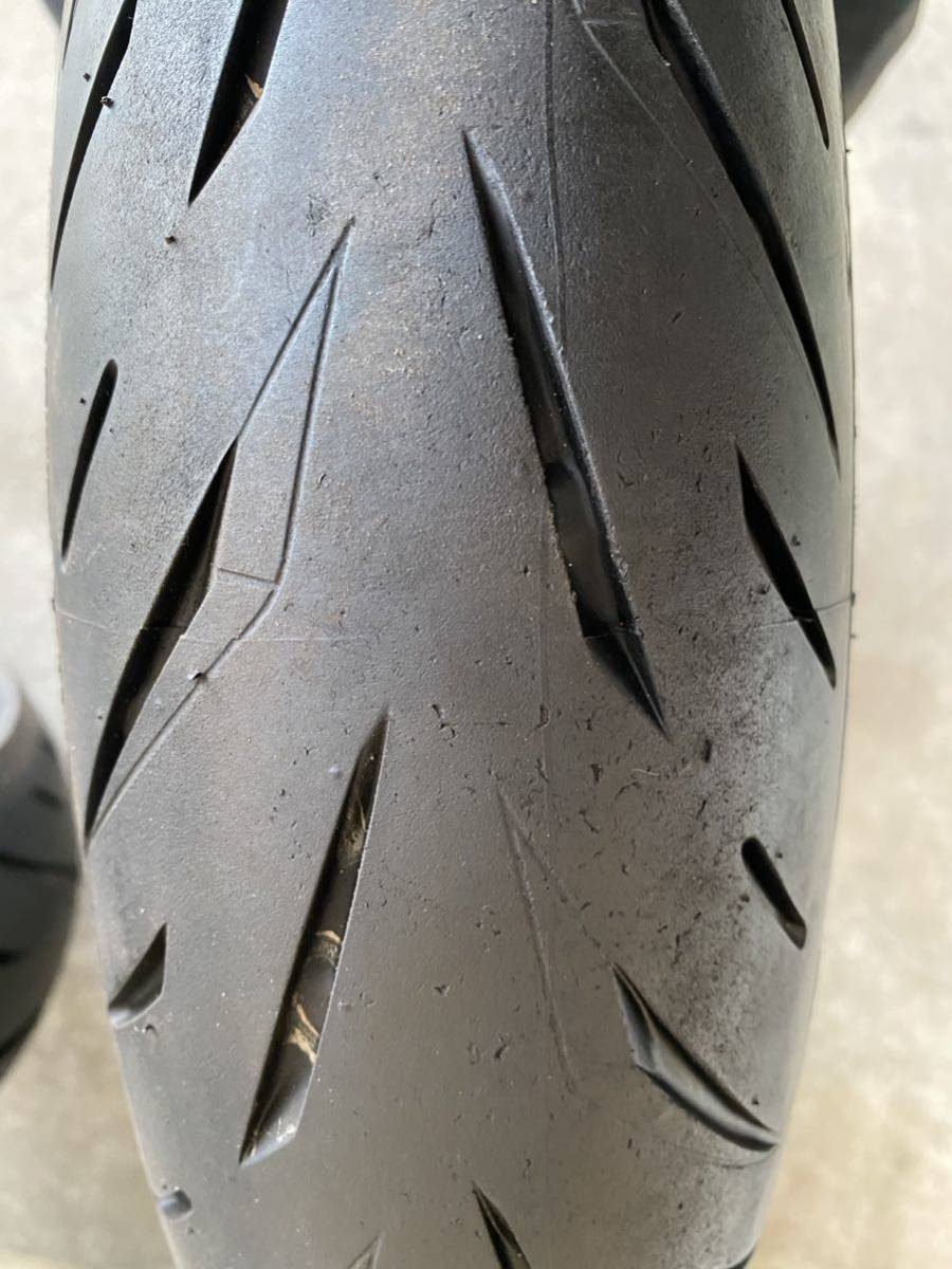 BRIDGESTONE BATTLAX S22 120/70ZR17 190/50ZR17 使用距離少ない_画像5