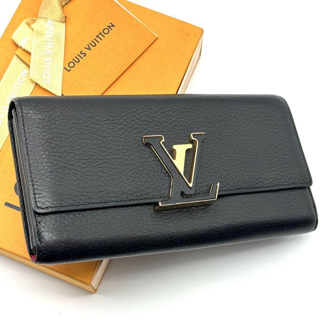 【大人らしさ♪】Louis Vuitton ポルトフォイユ・カプシーヌ ◇良品◇ LOUIS VUITTON ポルトフォイユ カプシーヌ 折り財布 LV