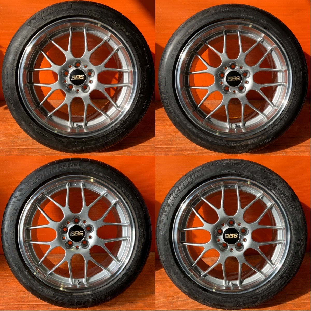 希少サイズ！ BBS RG-R RG783 RG782 18インチ 9.5J +45 8.5J+43 5穴114.3 4本セット FORGED 鍛造モデル クラウン マークX フーガ等に