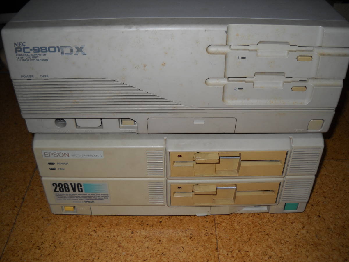 NEC PC9801DX. Epson 286VG junk : Real Yahoo auction salling