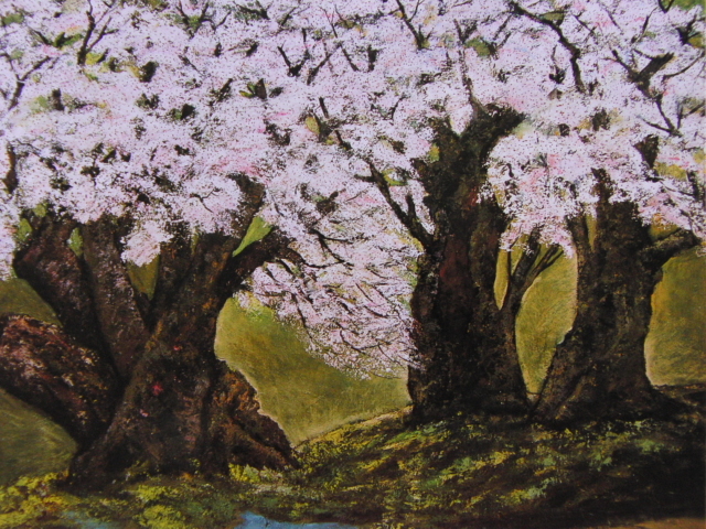 ...,[ Sakura ], rare frame for book of paintings in print .., beautiful goods, new goods frame attaching, interior, spring, Sakura 