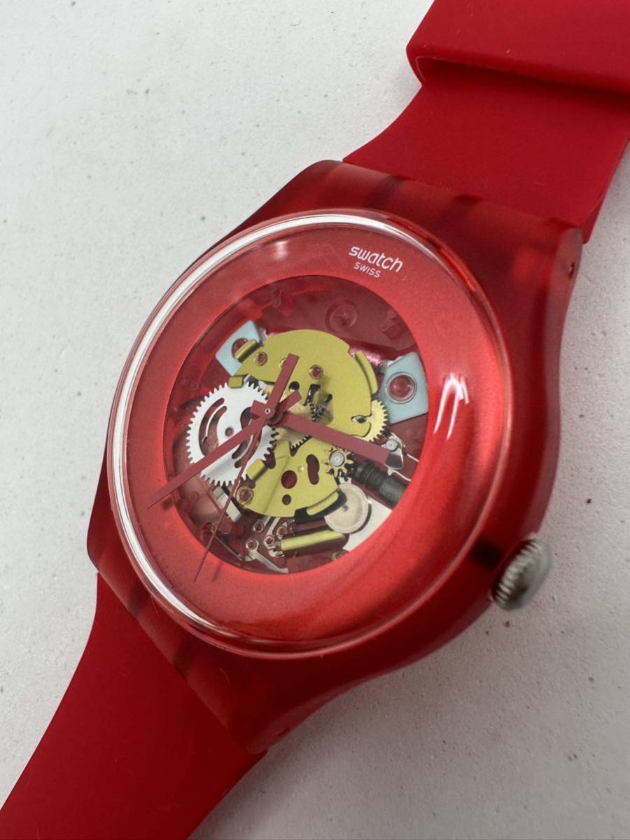 【SWATCH 】クォーツ 腕時計 スケルトン 未使用 電池交換済み 稼動品 78-8の画像3