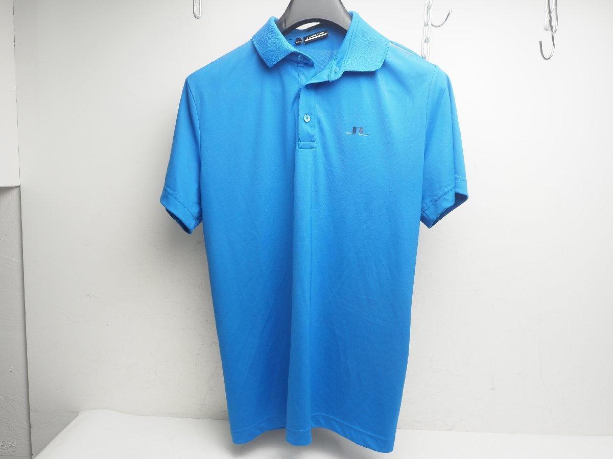 USED J.LINDEBERG Lindberg рубашка-поло мужской Golf одежда размер :L Golf сопутствующие товары Golf относящийся сопутствующие товары [3FJJ-57983]