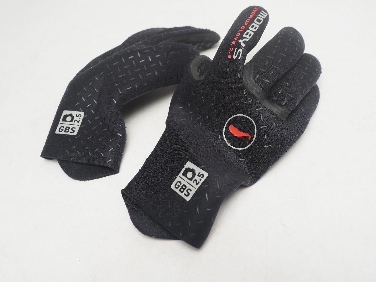 USED MOBBY'S モビーズ ZOOMUP GLOVE2.5 ウィンターグローブ サイズ:XS スキューバダイビング用品[AD58017]の画像1