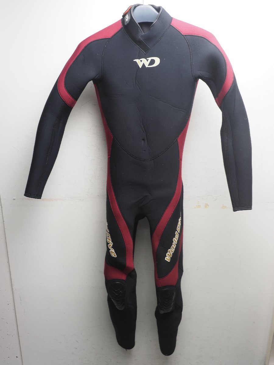 USED WorldDive ワールドダイブ ウェットスーツ 5ｍｍ メンズ 175cm/67kg 平置きサイズ:胸囲44cm 腹囲38cm 尻囲46cm ダイビング[Z57601]の画像1