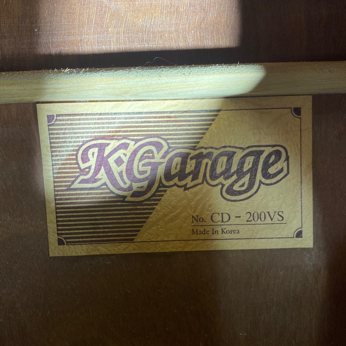 K.garage アコースティックギター CD-200VS _画像3