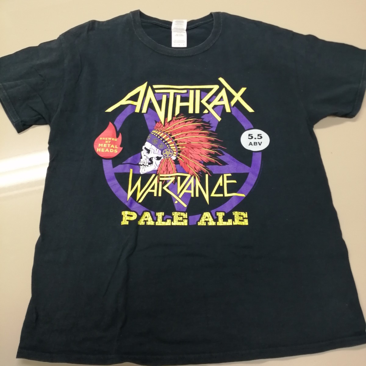 D02 バンドTシャツ　アンスラックス　ANTHRAX wardance 2017_画像1