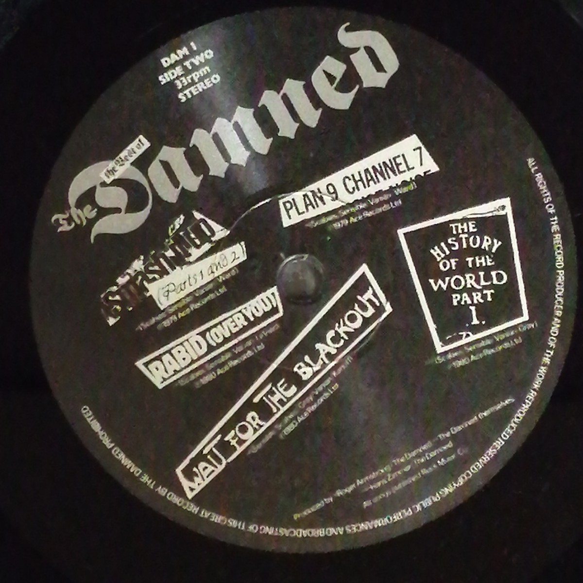 D02 中古LP 中古レコード ダムド ベスト THE DAMED another great record from the damned DAM1 UK盤の画像5